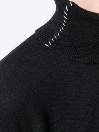 stitch detail rollneck jumper展示图