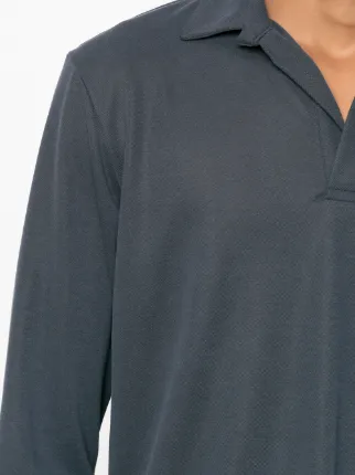 egrey long sleeved polo shirt - farfetch