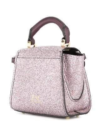 Eartha Iconic mini glitter top handle bag展示图