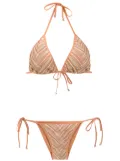 Amir Slama graphic-print bikini - Neutrals