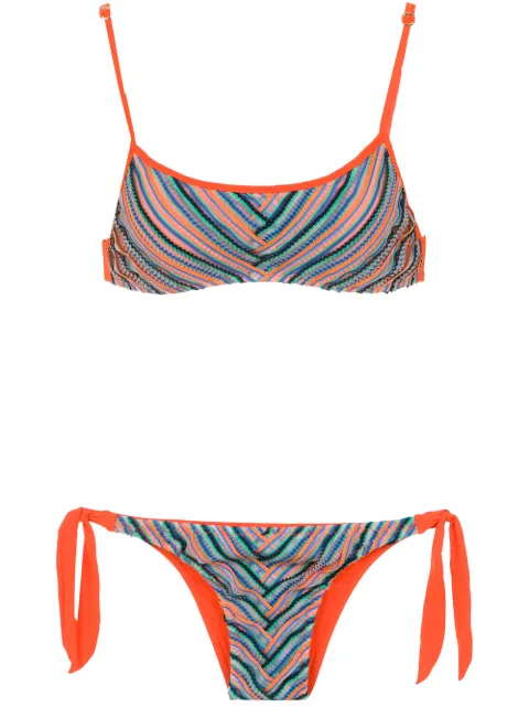 Amir Slama printed bikini top