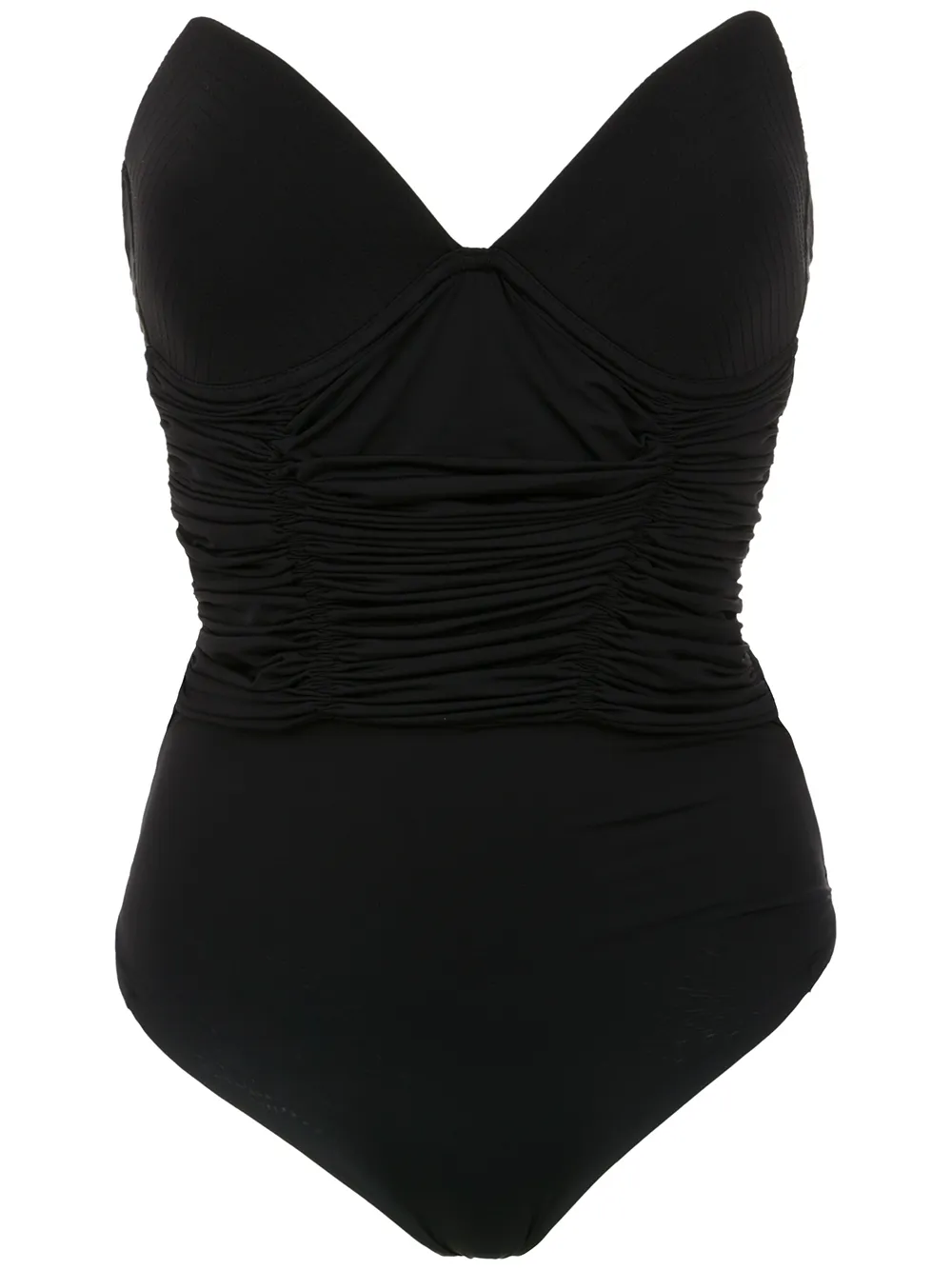 Amir Slama sleeveless swimsuit Zwart