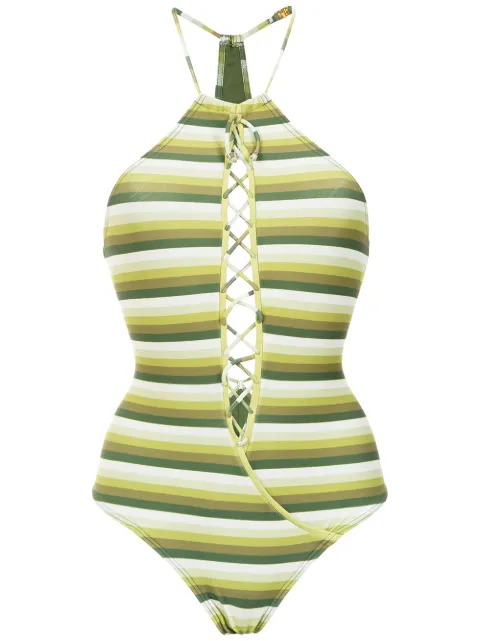 Amir Slama striped swimsuit