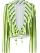 Image 1 of Amir Slama striped cropped top