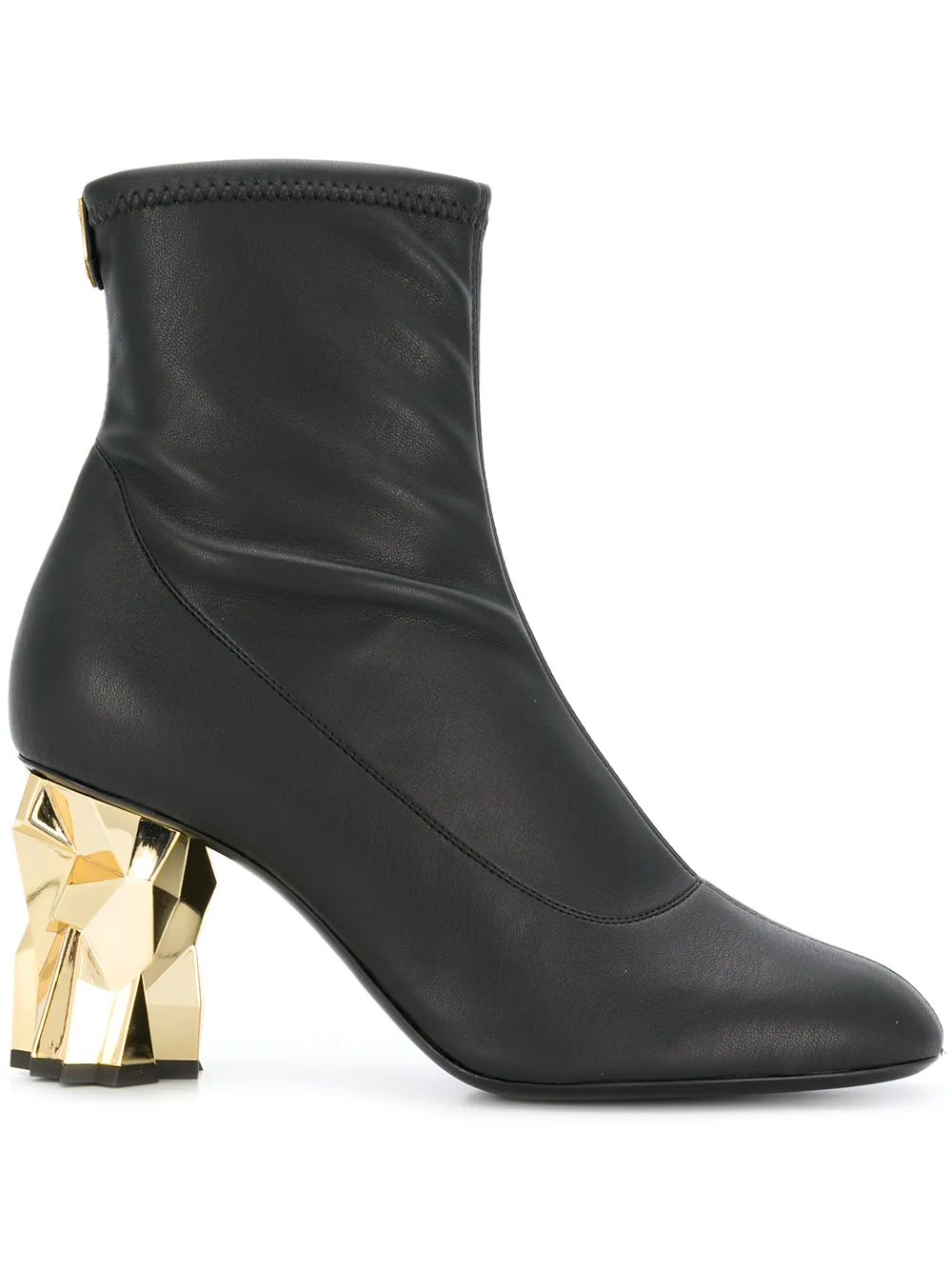 

Giuseppe Zanotti gold heel ankle boots - Black