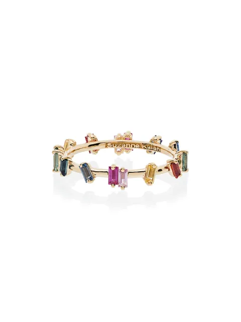 Suzanne Kalan 18K Rainbow Diamond Barb Band ring