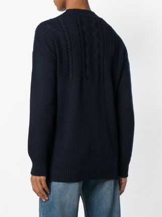 braided knit sweater展示图