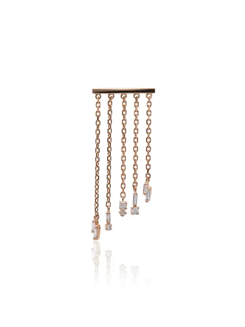 Suzanne Kalan Fringe 18kt rose gold and diamond earrings