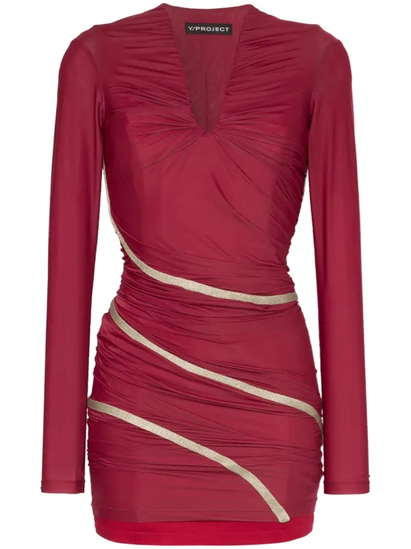 red fitted maxi dress