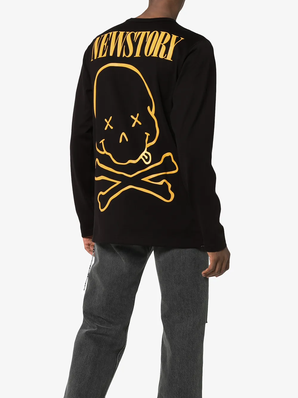 Mastermind Japan katoenen T-shirt met logoprint Zwart