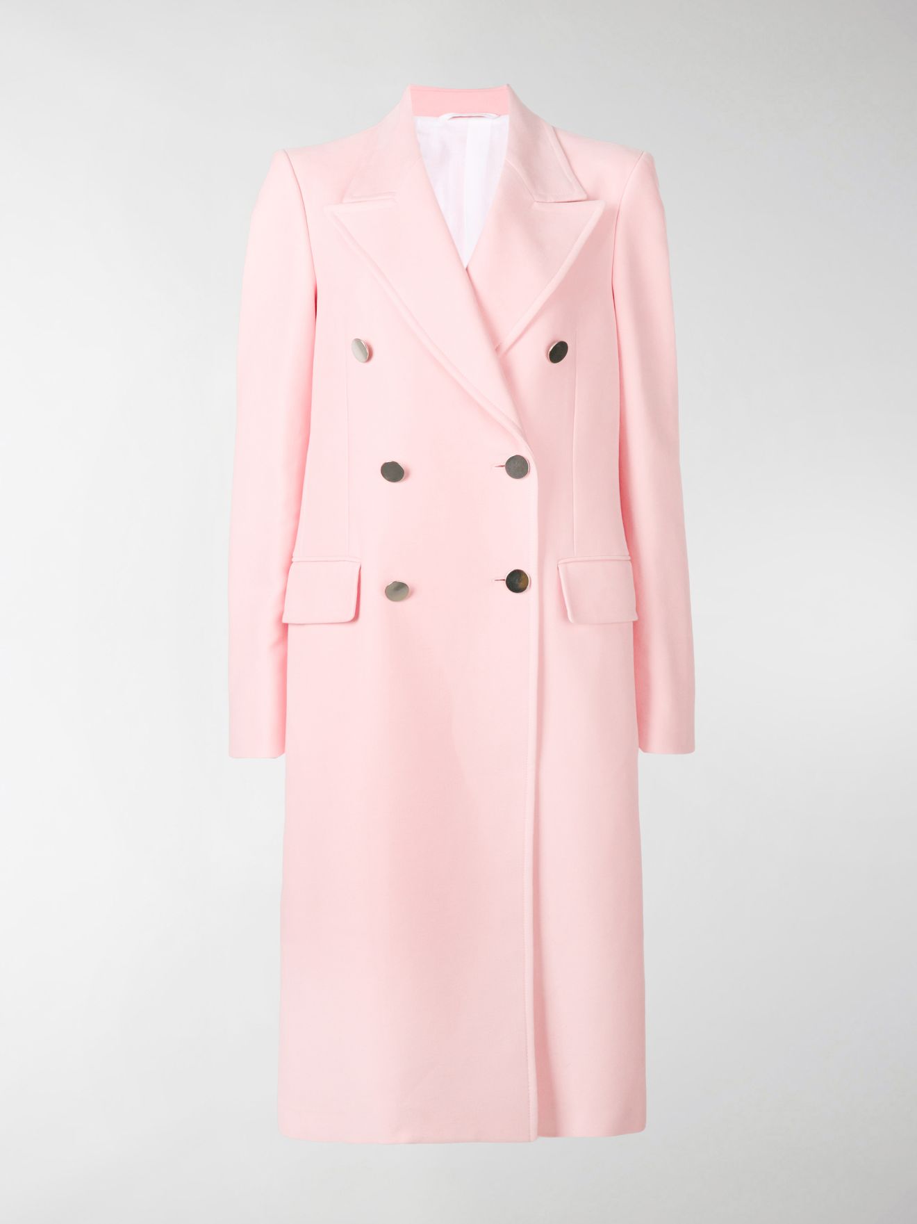Calvin Klein double-breasted fitted coat pink | MODES