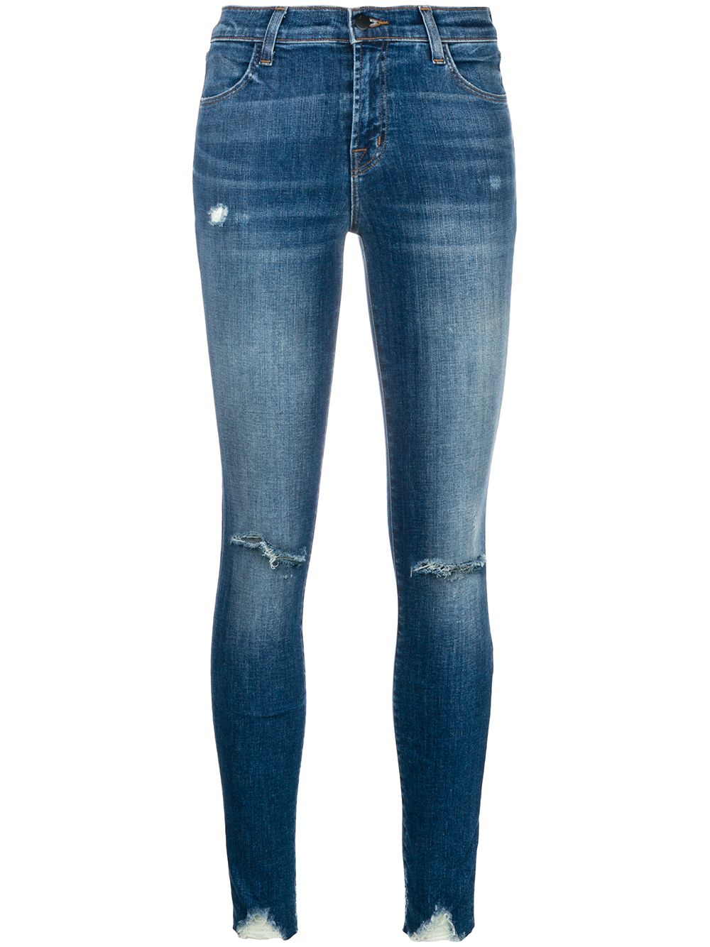 фото J brand faded ripped jeans