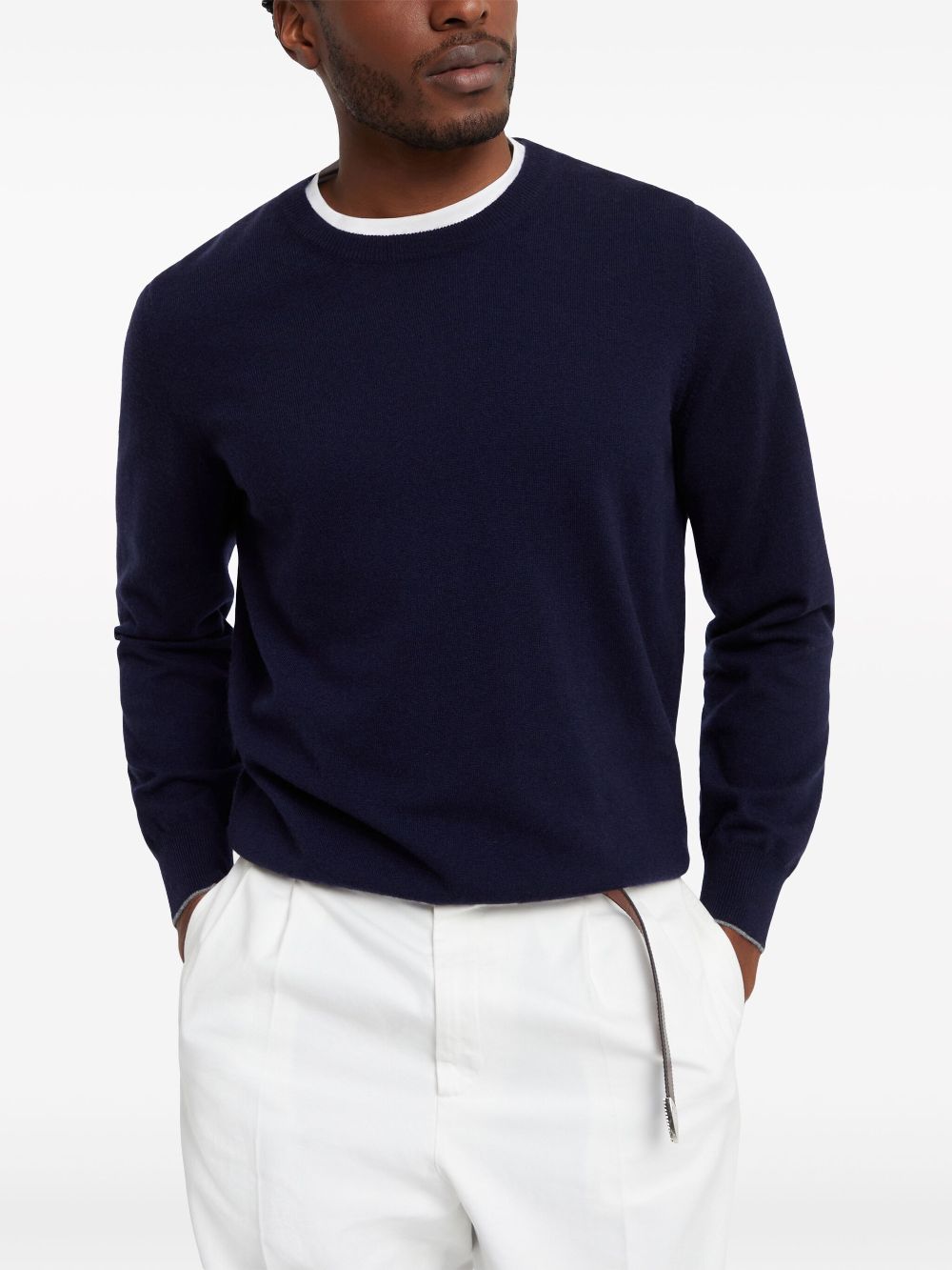 Brunello Cucinelli crew-neck cashmere jumper Men