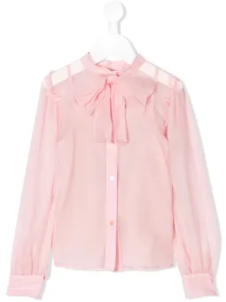 Blusa con fiocco