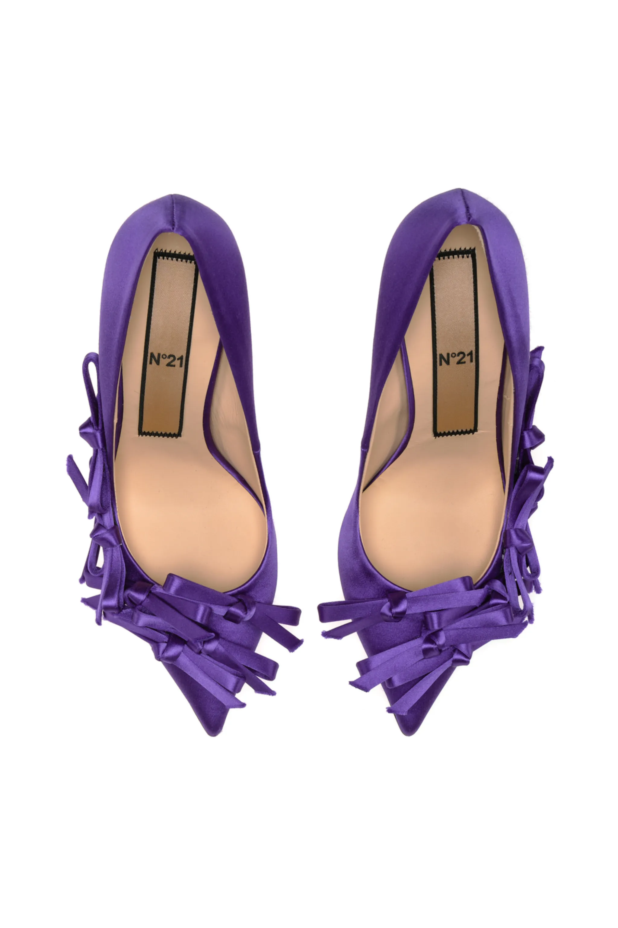 satin bow-embellished pumps | N°21 | Official Online Store