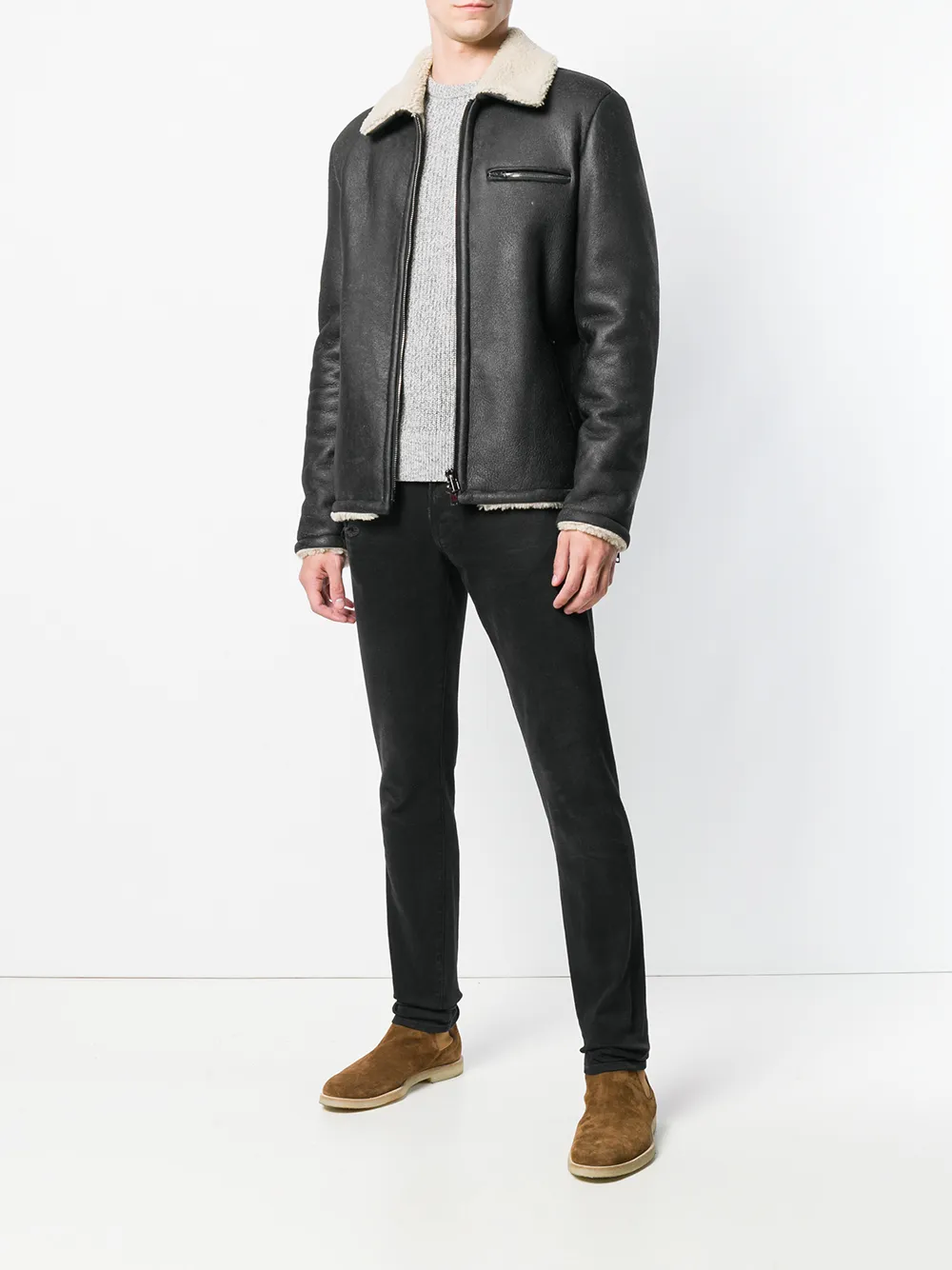 Chamarra cuello de borrego Clearance