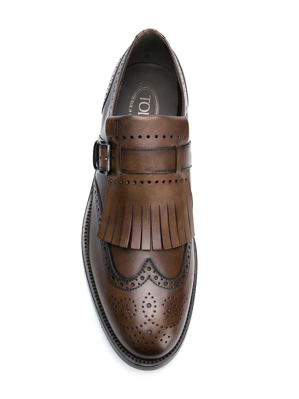 Tod's fringed buckled shoes Bruin