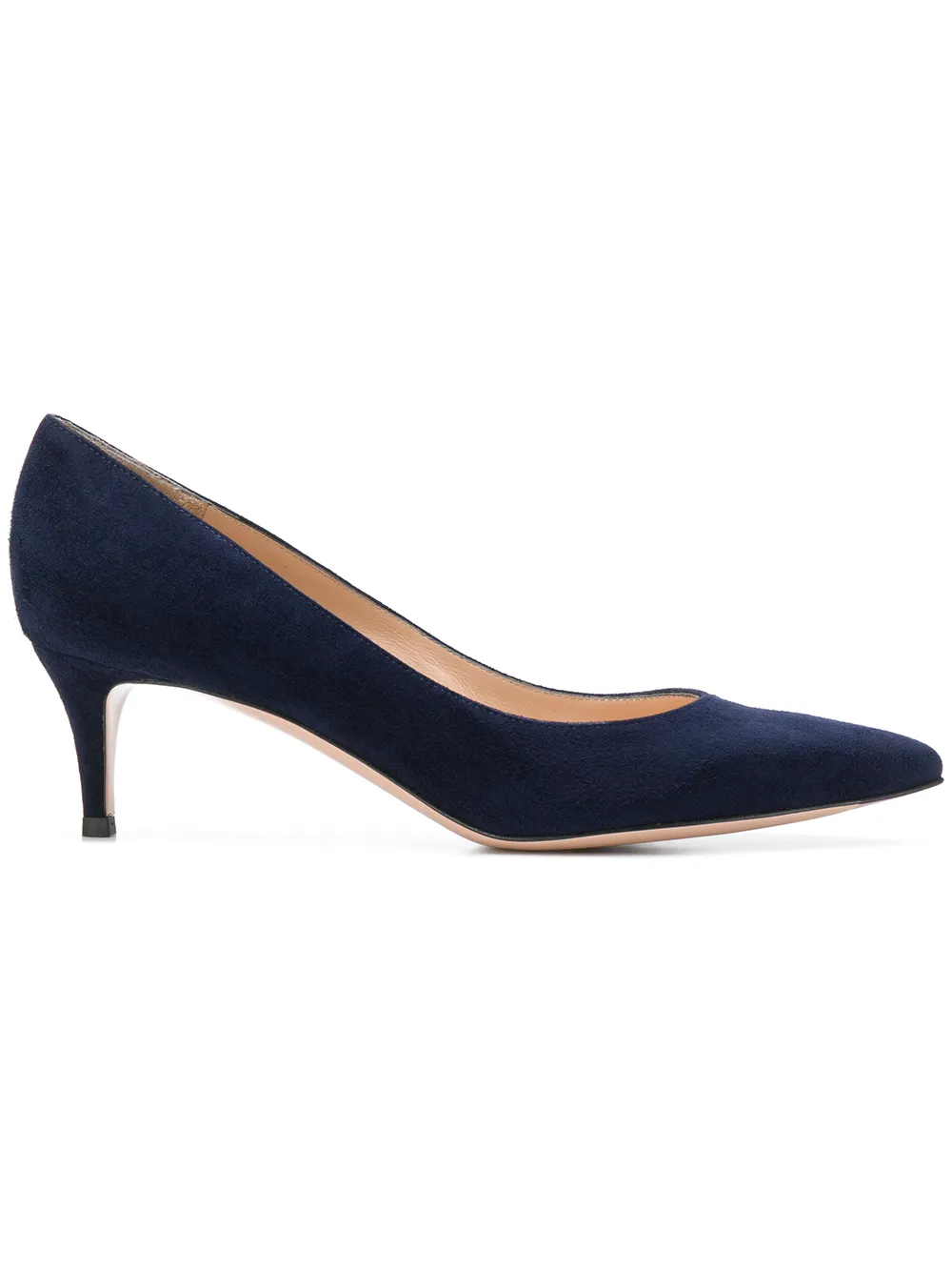 

Gianvito Rossi pointed toe midi pumps - Azul