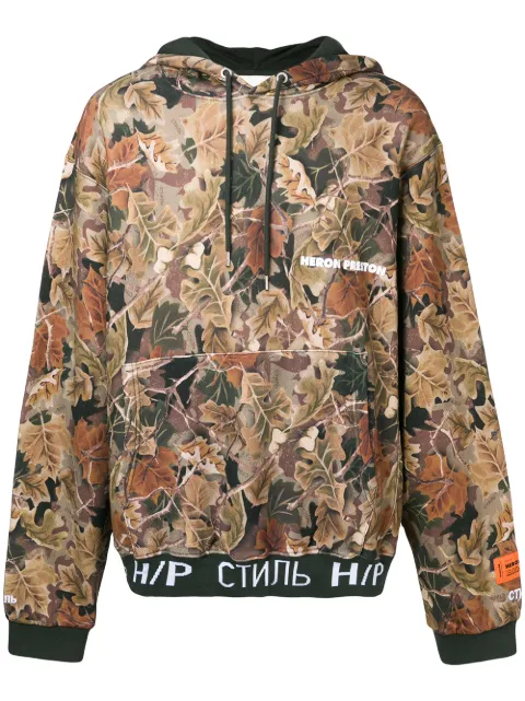 heron preston camo hoodie
