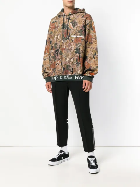 heron preston camo hoodie