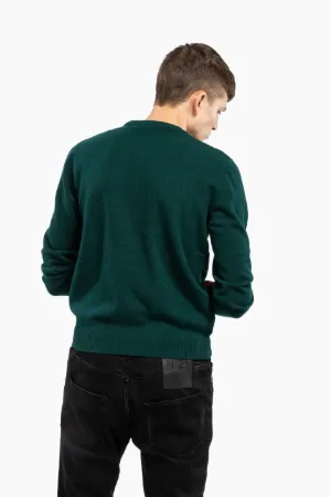 Logo-Intarsia Virgin-Wool Sweater