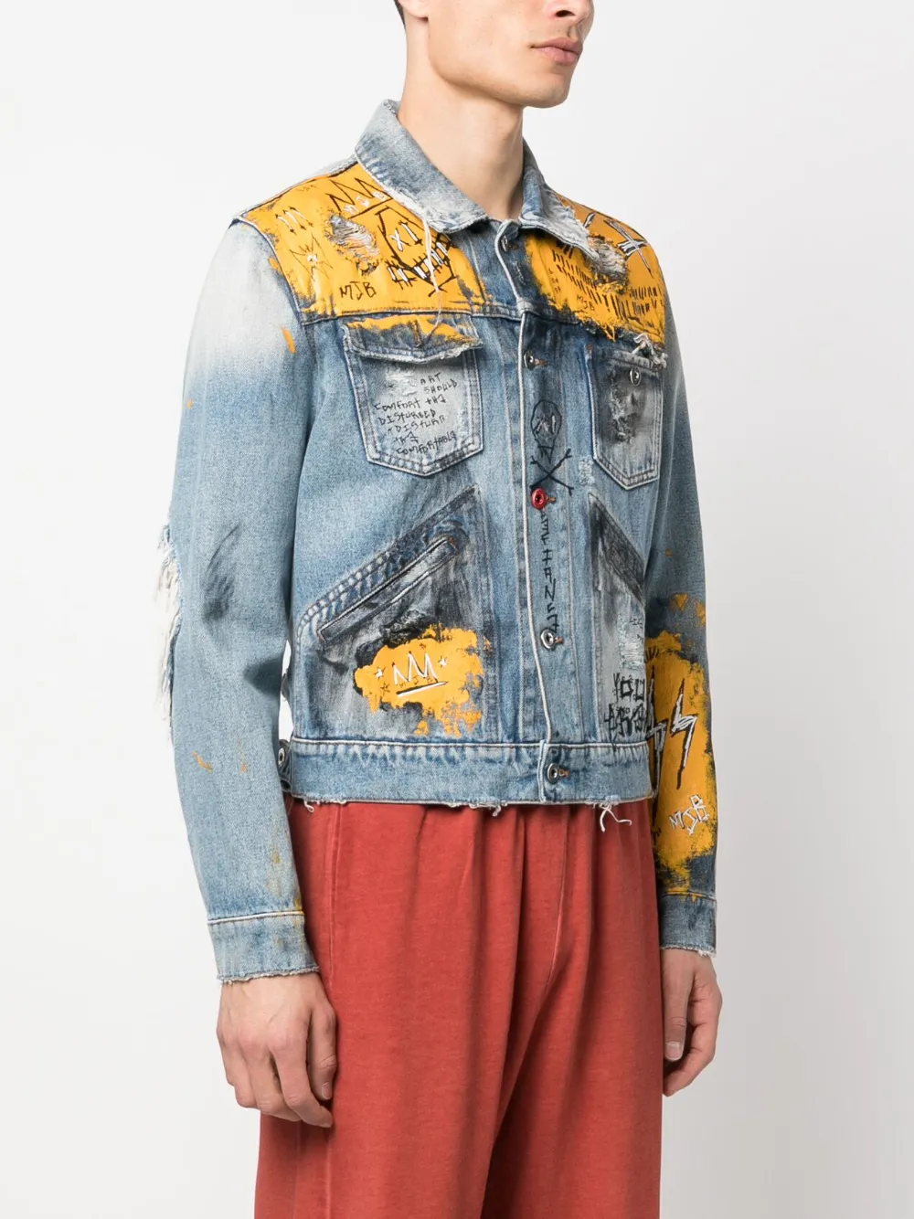 MJB Marc Jacques Burton Denim jack Blauw