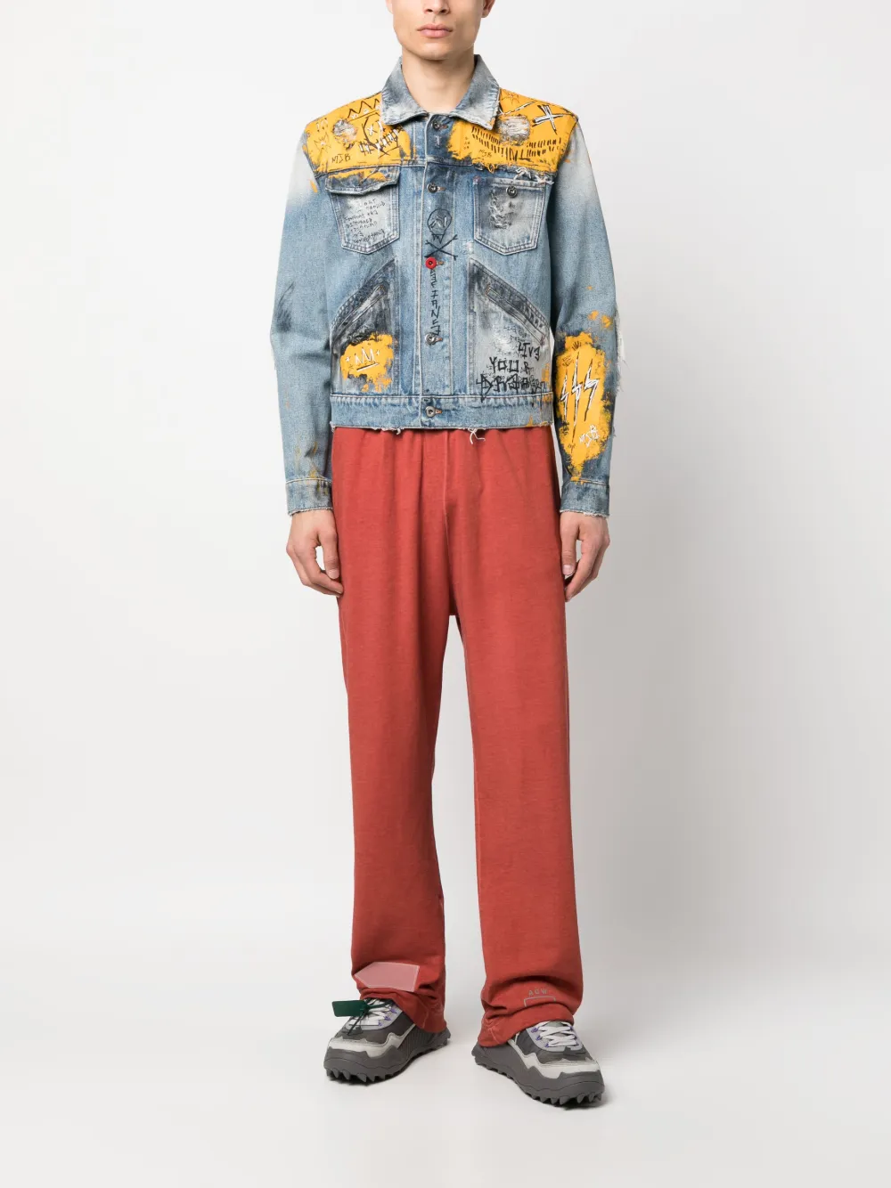 MJB Marc Jacques Burton MPAXIII graphic-print denim jacket | Image 2