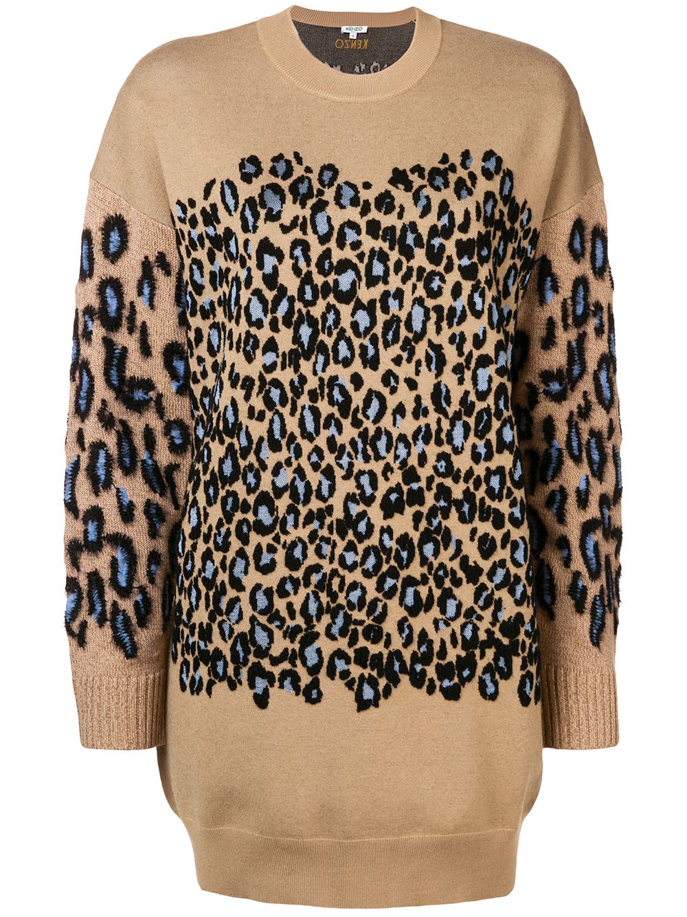 фото Kenzo Leopard print jumper dress