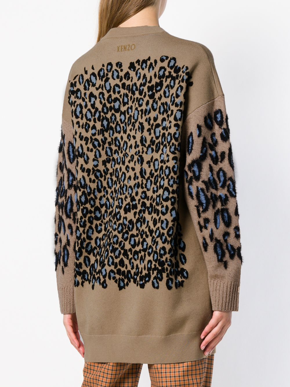 фото Kenzo Leopard print jumper dress