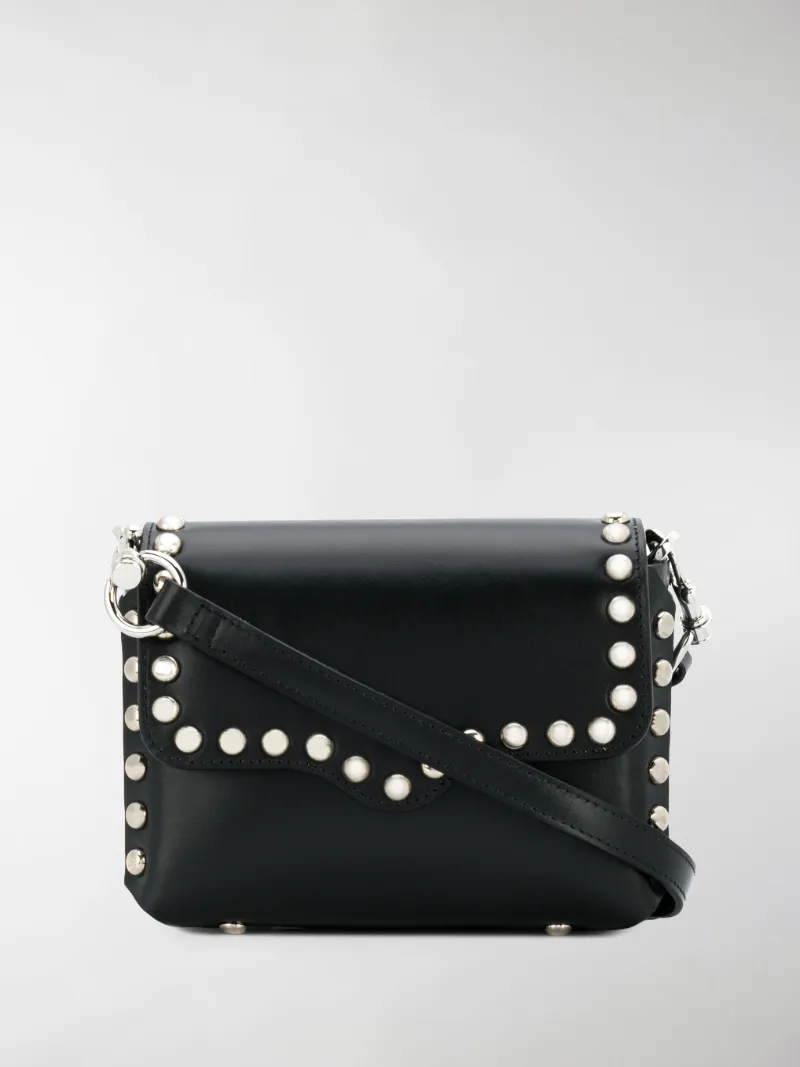 rebecca minkoff black studded bag