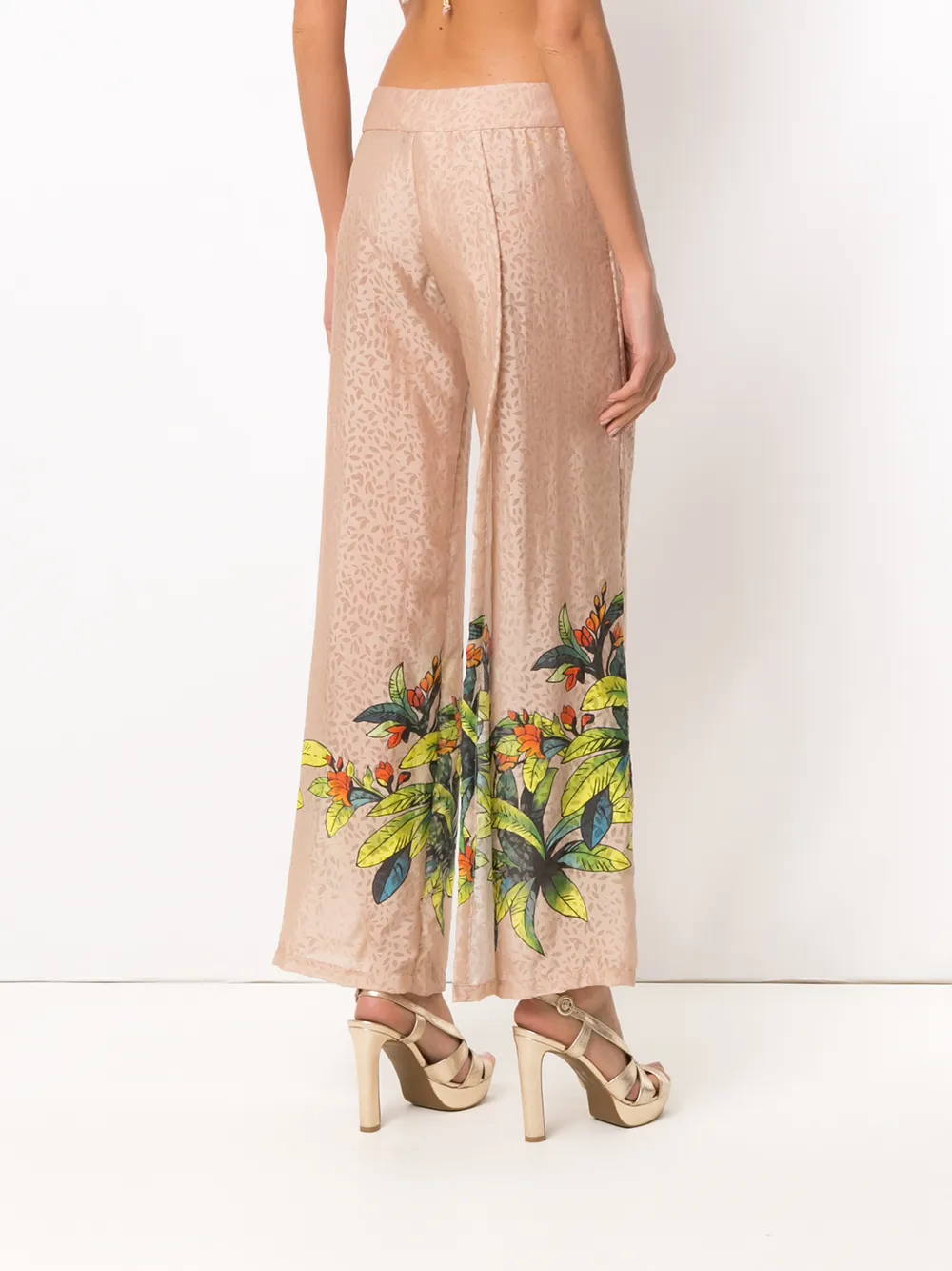 Amir Slama Zijden broek Beige