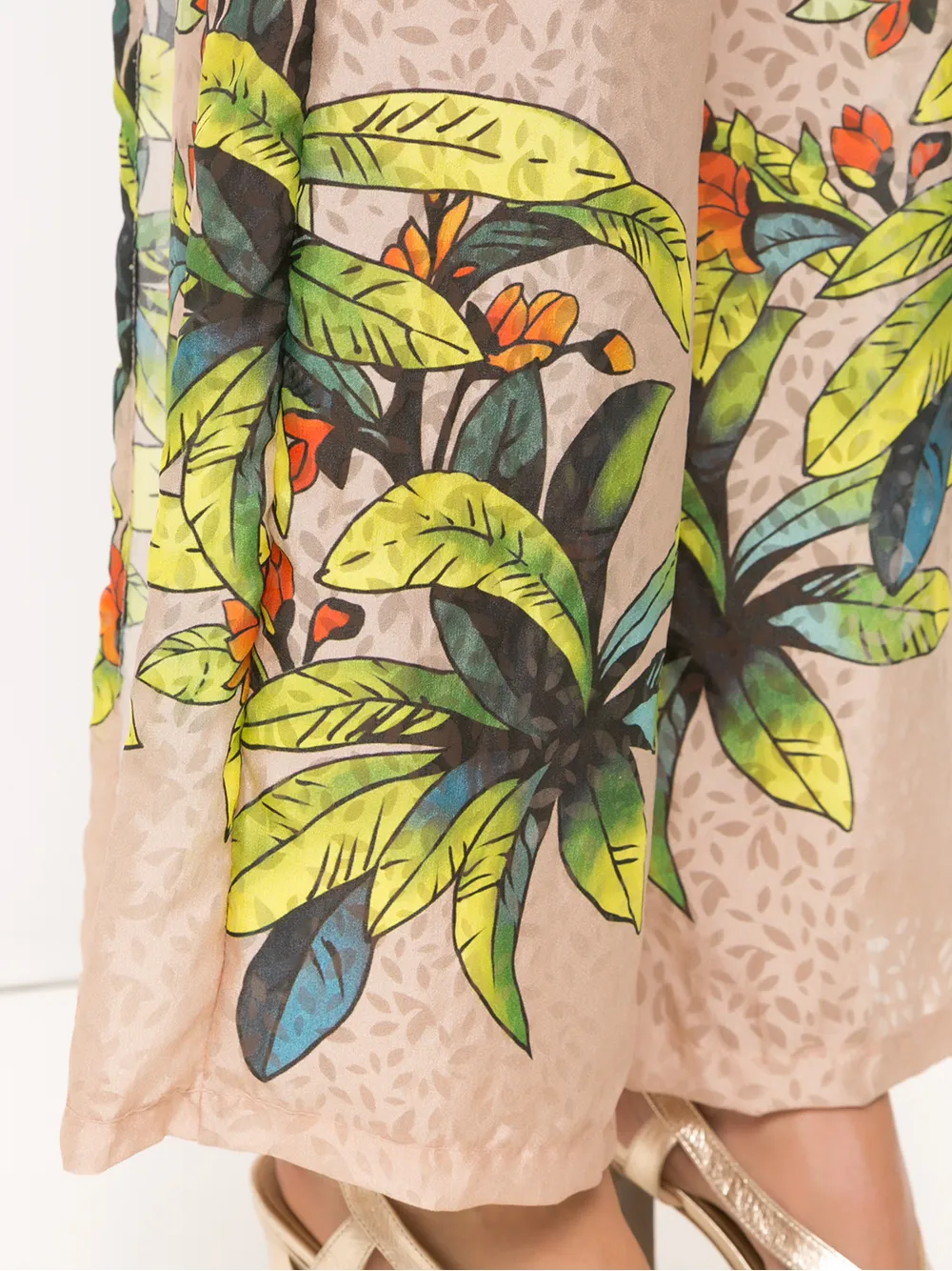 Amir Slama Zijden broek Beige