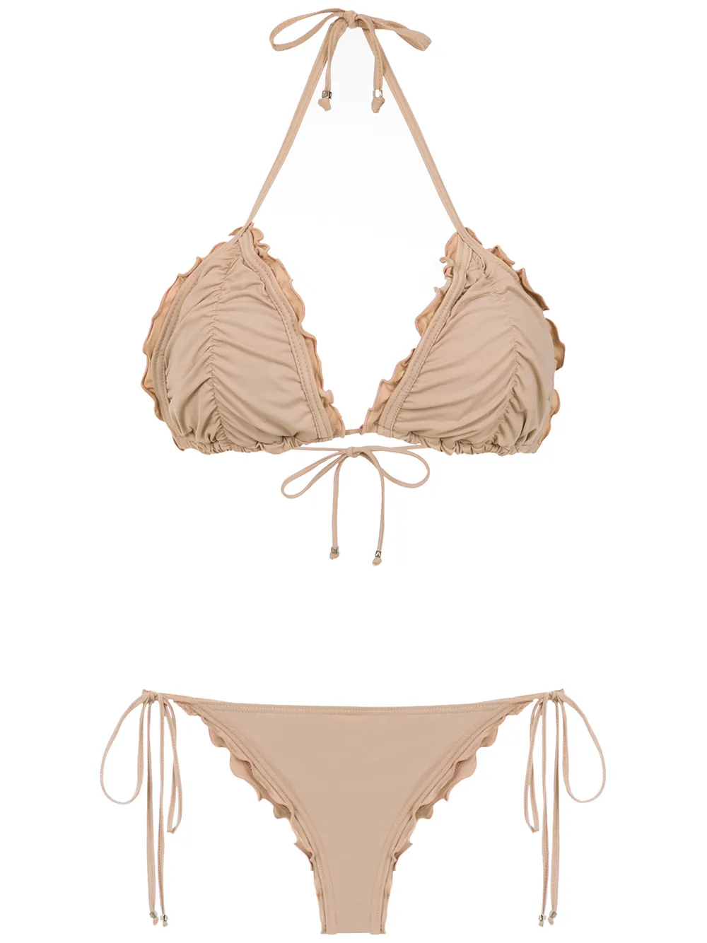 

Amir Slama ruched bikini set - Neutrals