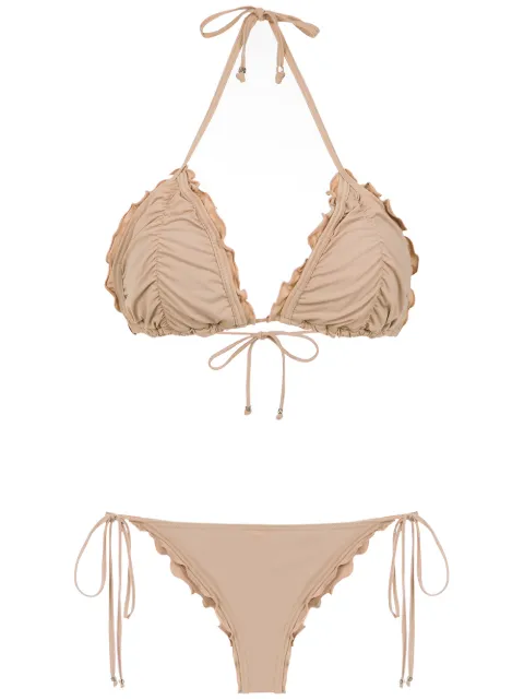 Amir Slama ruched bikini set