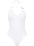 Amir Slama swimsuit with metallic details - White