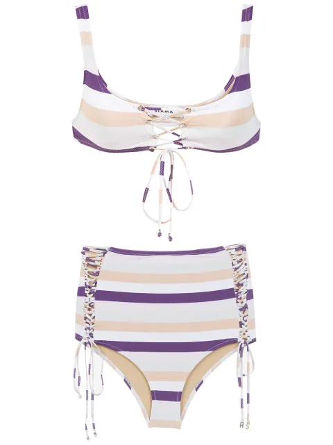 Amir Slama striped bikini set
