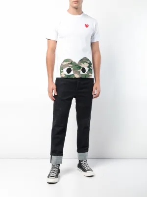 comme des garcons camo shirt