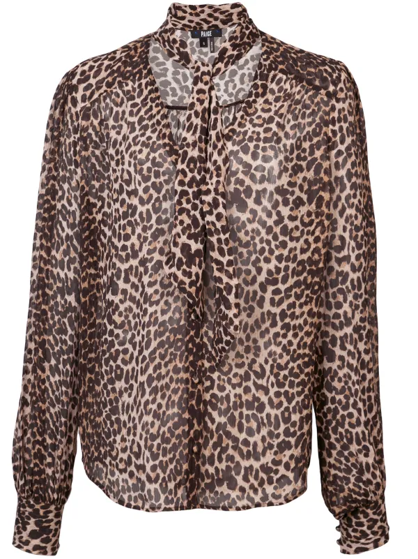 express leopard print blouse
