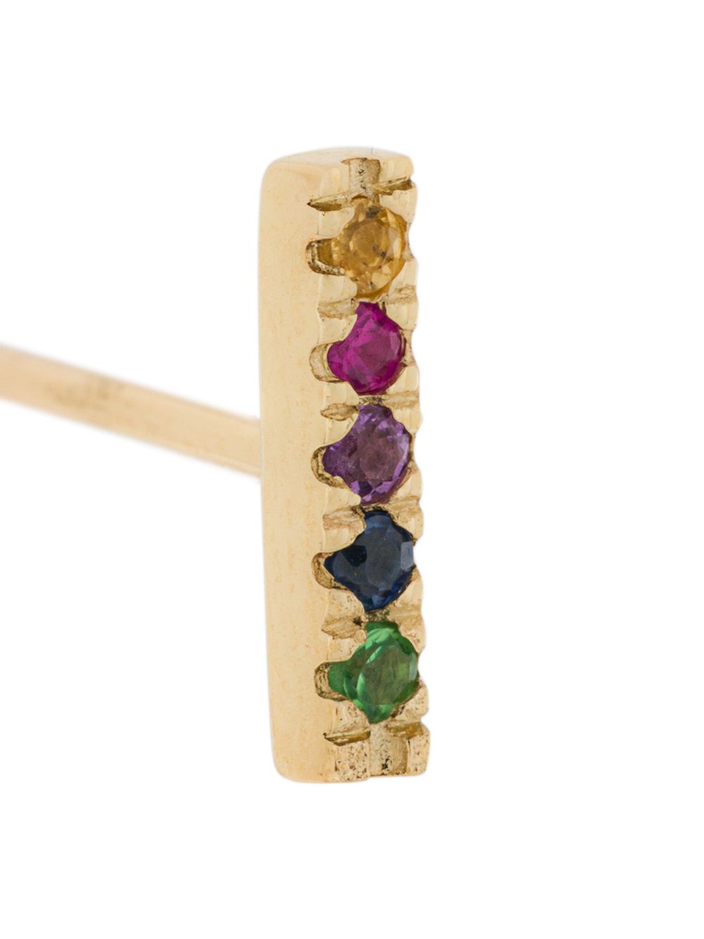 фото Otiumberg 9kt gold rainbow bar stud