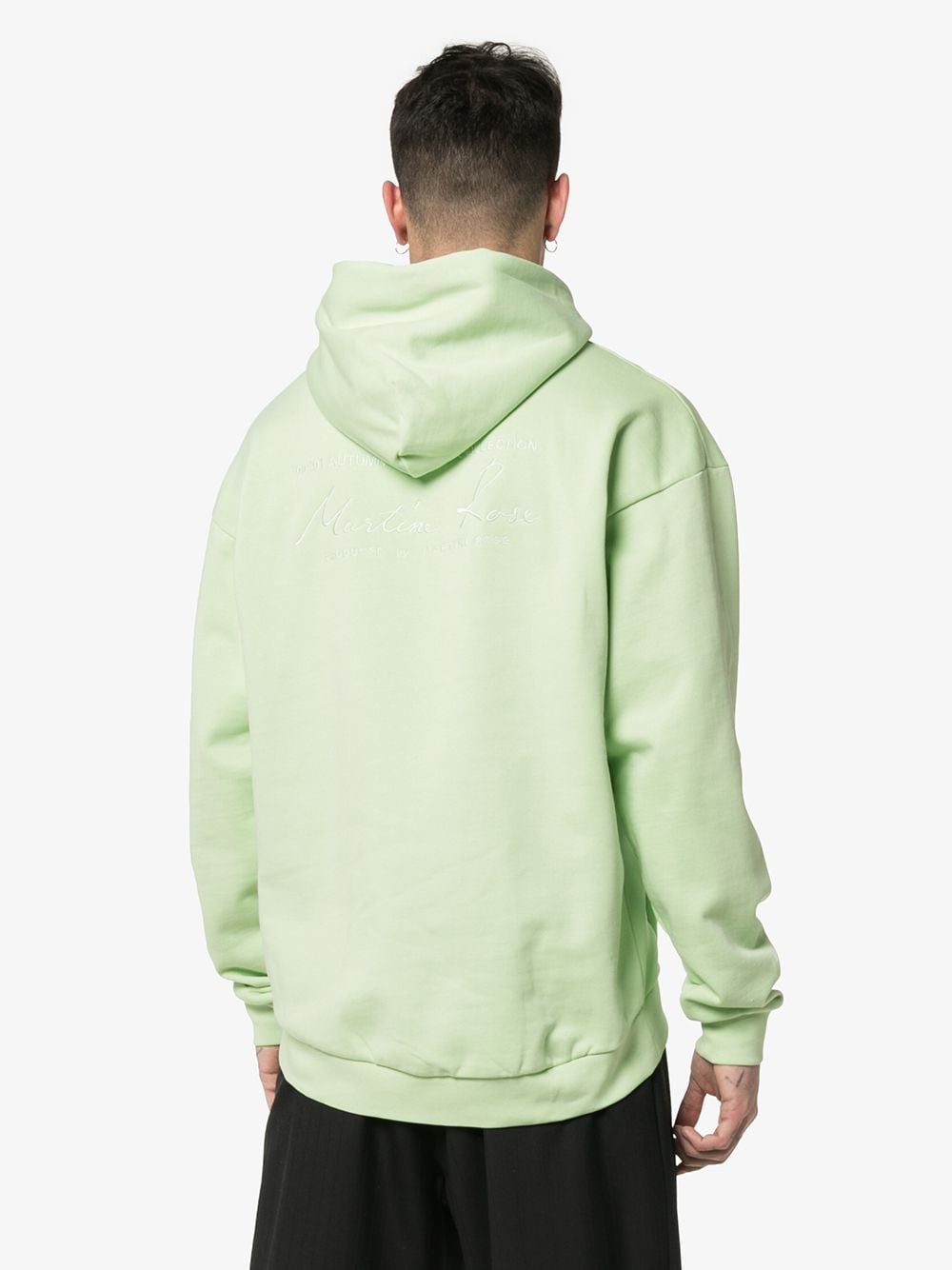 Martine Rose Classic Logo Embroidered Cotton Hoodie - Farfetch