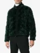 Moncler Grenoble drawstring neck knitted mohair blend jacket