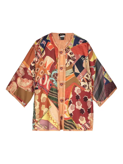 ETRO Pelerine de seda estampado