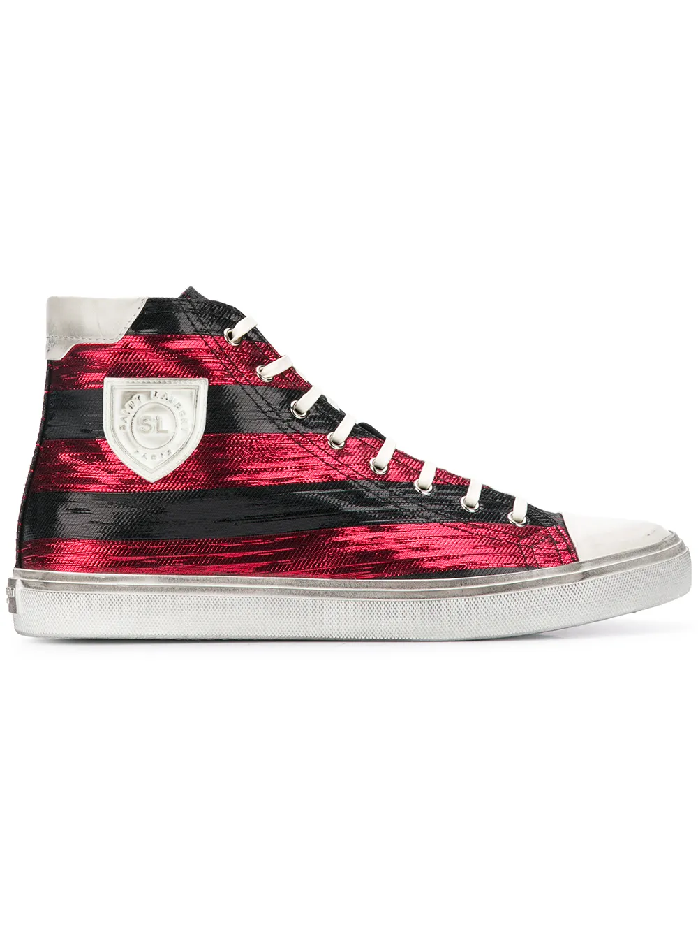 Saint Laurent Sneakers Bedford Con Motivo a Righe - Tendenza classica, vale la pena avere Saint Laurent Sneakers Bedford Con Motivo a Righe - Tendenza classica, vale la pena avere