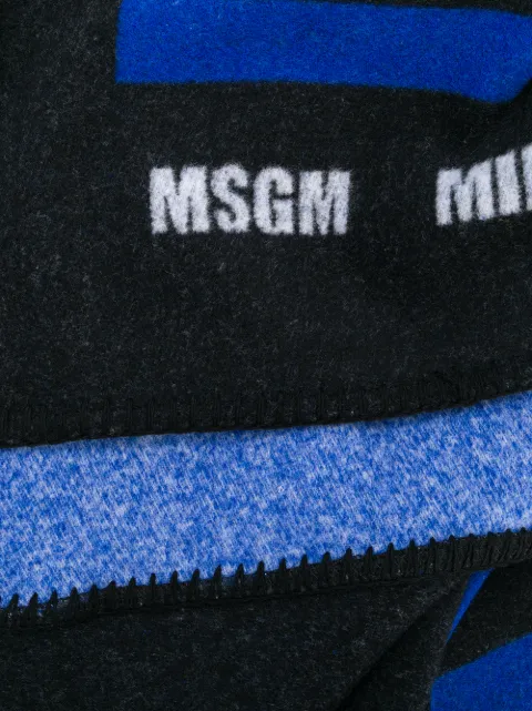 MSGM MSGM ROSE SHAWL - BLACK