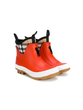 burberry rain boots kids orange