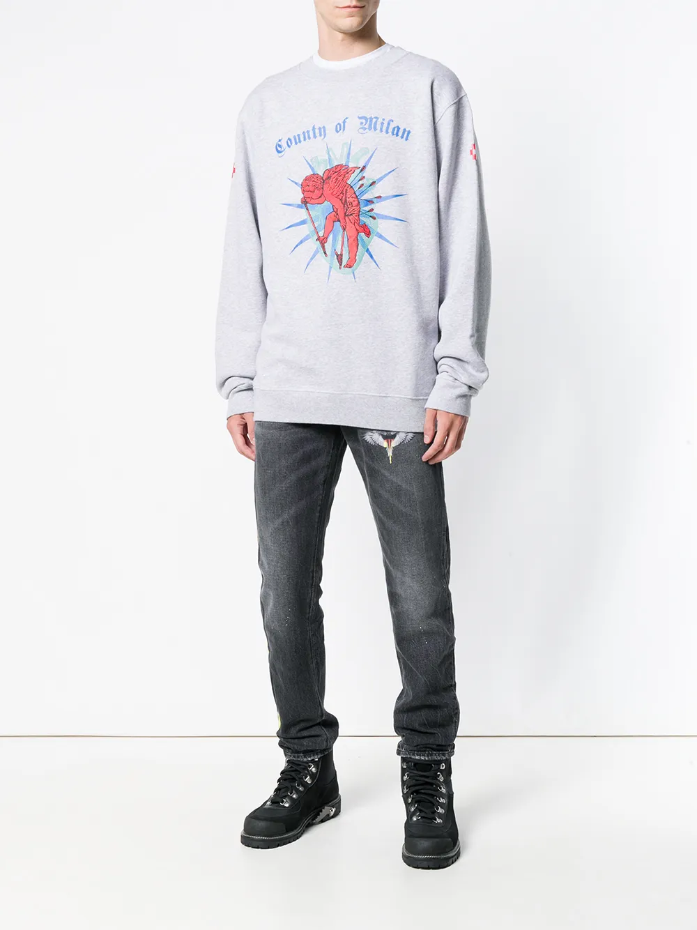 COUNTY OF MILAN Wing jeans Zwart