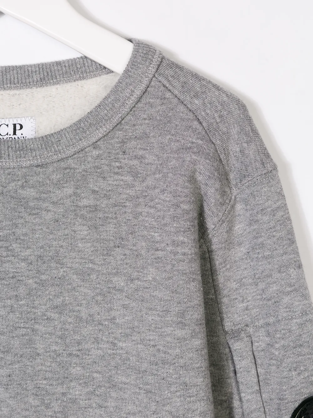C.P. Company Kids logo patch sweatshirt Grijs
