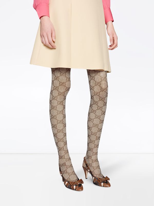 Gucci GG pattern tights with Afterpay 