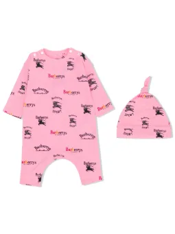 logo print two-piece set