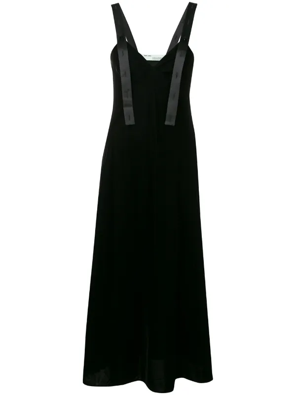 Off-White Long Length Dress in Black